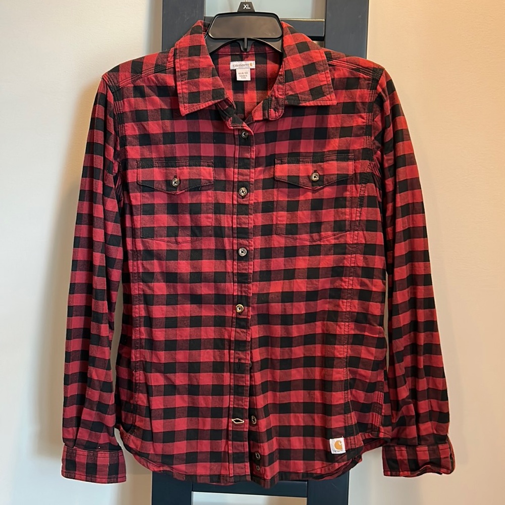 Carhartt Long Sleeve Flannel Shirt size Medium
